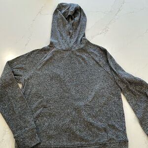 Athleta Girl YL (12) gray long sleeve hooded pullover